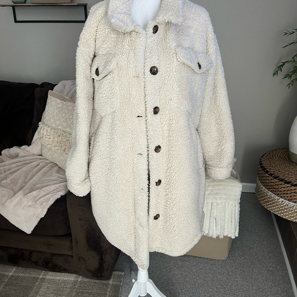 Sherpa Long Coat Small